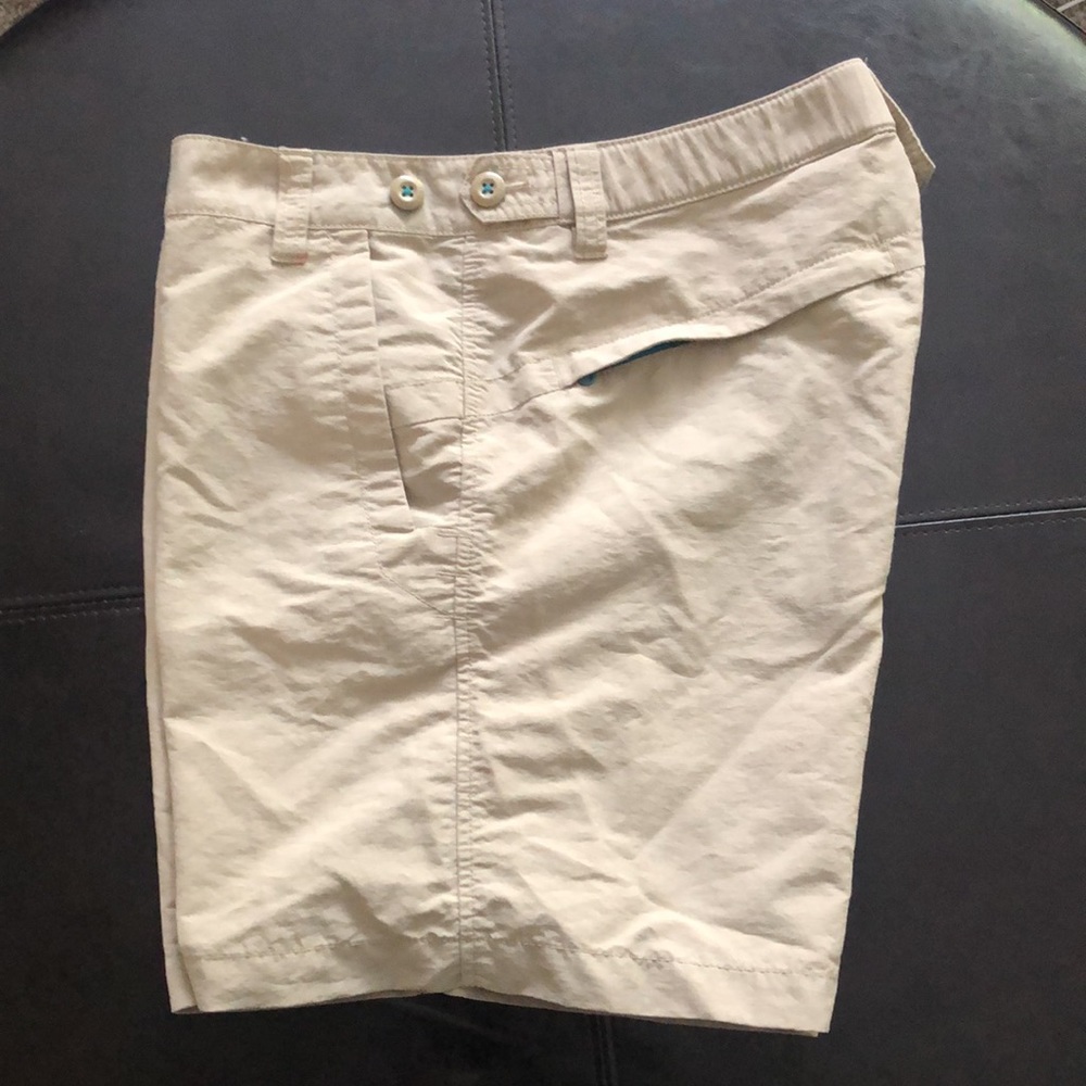 Eddie Bauer Sport Tan Nylon Shorts size 6